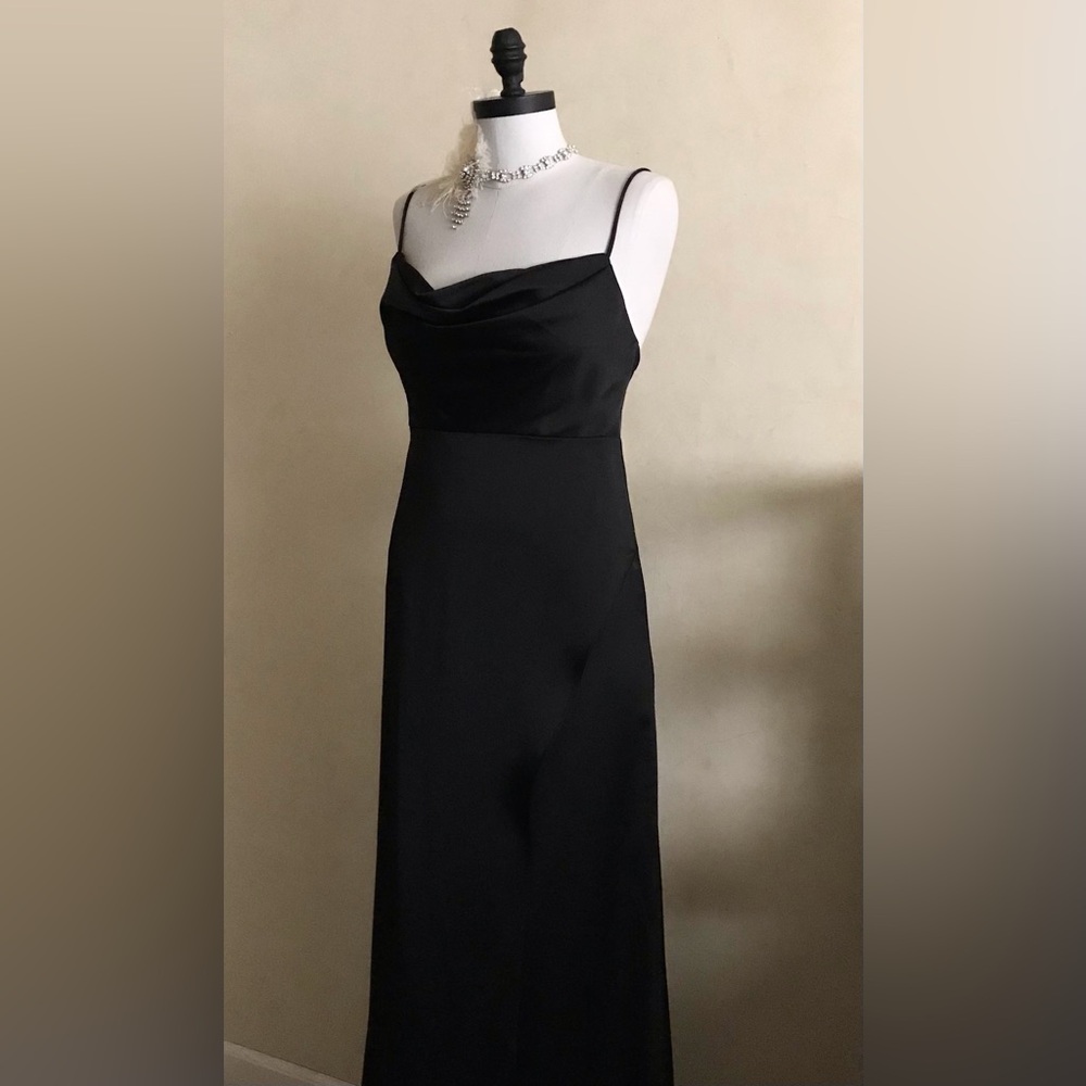 BHLDN Elegant Black Evening Dress